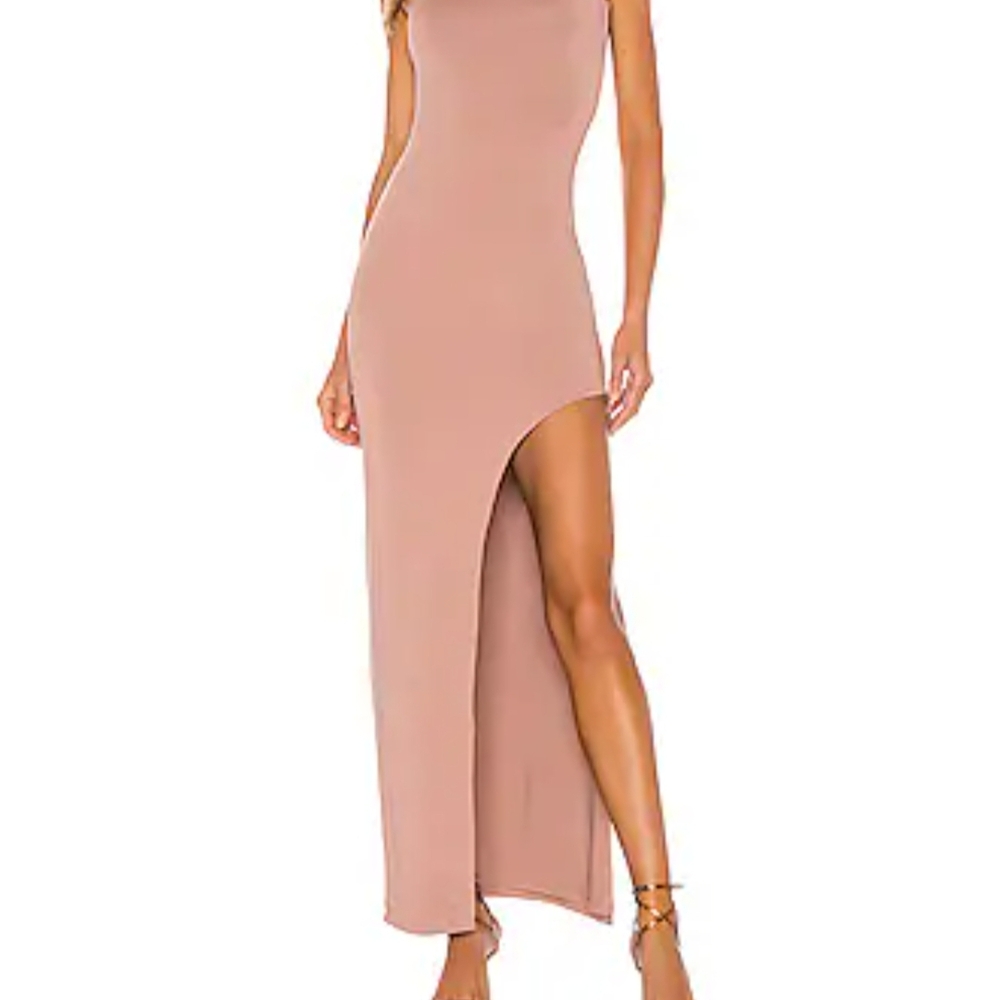 Elegant Tan Sleeveless Dress